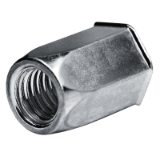 Blind rivet nuts and screws GO-NUT hexagonal shank blind rivet nuts small countersunk head galvanized steel