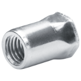 Blind rivet nuts and screws GO-NUT partially hexagonal shank blind rivet nuts small countersunk head stainless steel A2