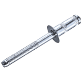 High-strength blind rivet GO-BULB II countersunk (120°) with grooved mandrel