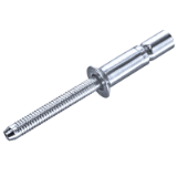 High-strength blind rivet M-LOCK countersunk (100°) with grooved aluminum mandrel